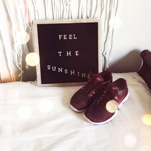 Nike Red and Neon Pink Sneakers